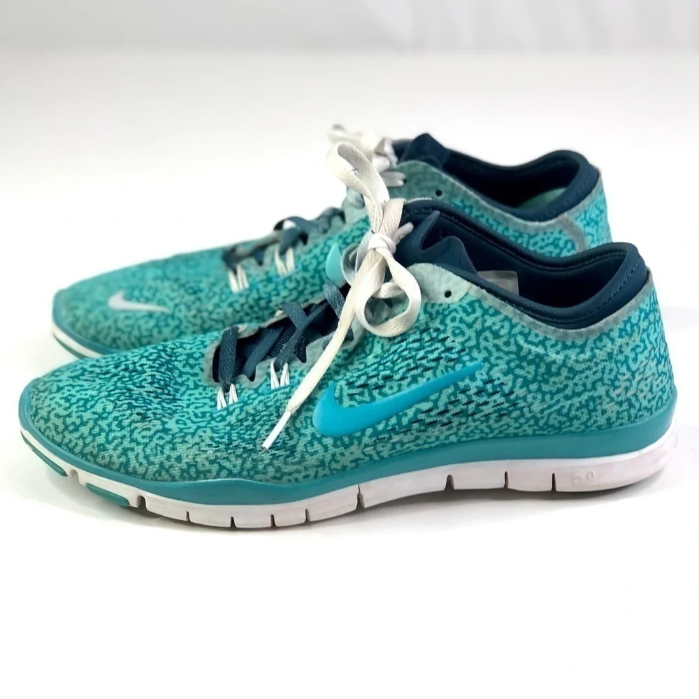 Nike Free TR Fit 4 blue running shoes women’s 8